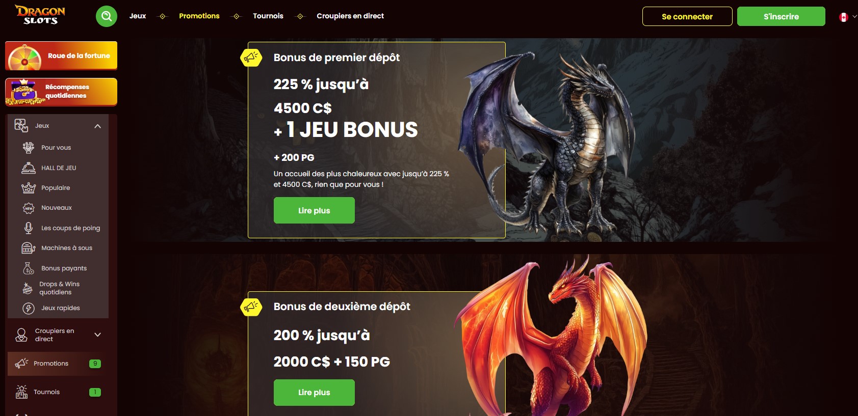 Dragonslots bonus
